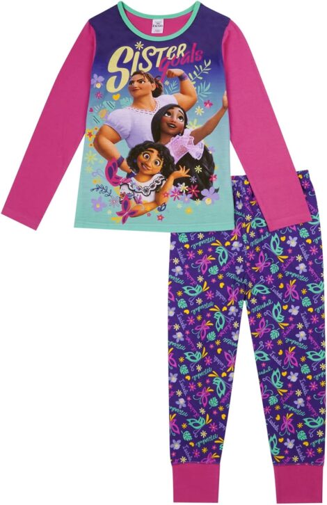 Disney Encanto PJs: Mirabel & Isabela Girls’ Pyjamas, Ages 3-12.