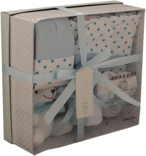 Blue STARS Newborn Baby 7 pcs Gift Set, for 0-3 Months, in Blue or Pink.