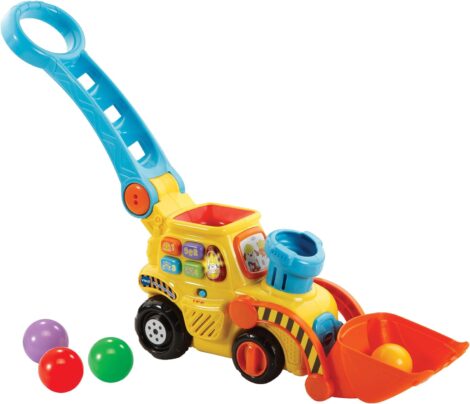 VTech POP and Drop Digger: Educational Push Along Toy for 12-36 Months, English Version.