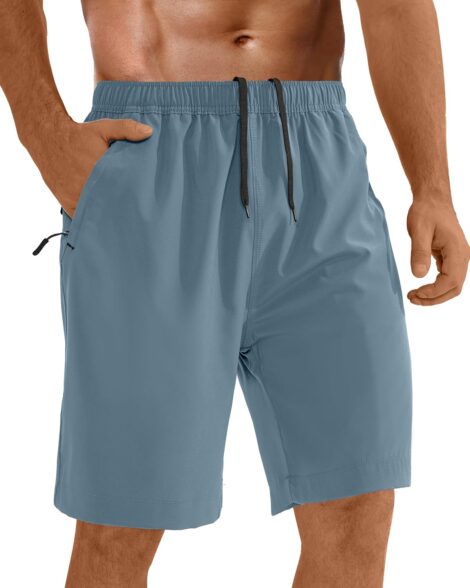 cioiniei Men’s Quick Dry Running Shorts with Zipper Pocket, Elastic Waist Athletic Workout Exercise Fitness Beach Shorts Shorts, 7 Inch.Revised: cioiniei Men’s Quick Dry Running Shorts with Zipper Pocket, Elastic Waist, Beach Fitness Shorts, 7 Inch.