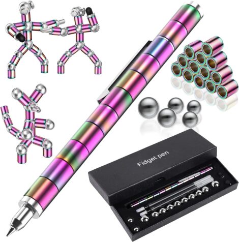 Multicolored Magnetic Fidget Pen – Perfect Gift for Teens 8-12 Years Old