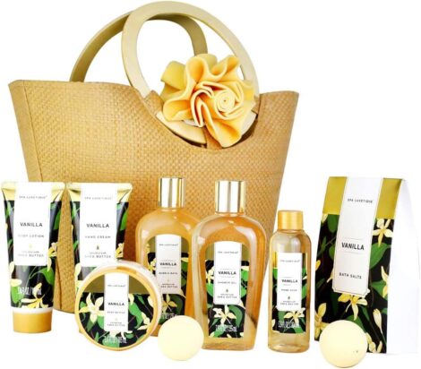 Luxetique 10pcs Vanilla Spa Gift Set – Ideal Birthday Spa Gift for Women