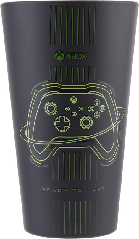 Officially Licensed Xbox Gaming Drinking Glass by Paladone, Multi-colored.