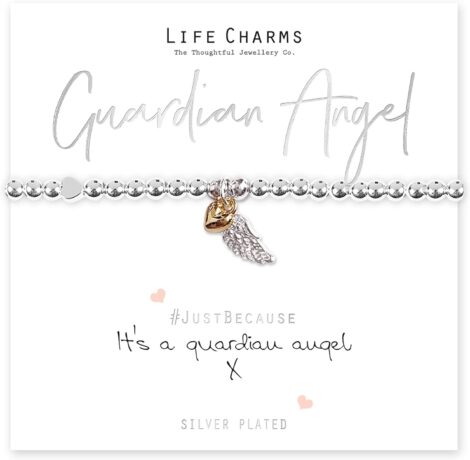 Guardian Angel Bracelet from Life Charms, a protective accessory imbued with divine energy.