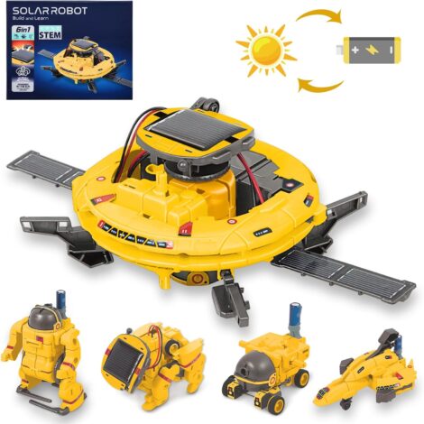 6-in-1 Science Kit for Kids: OMWay STEM Solar Robot Toys