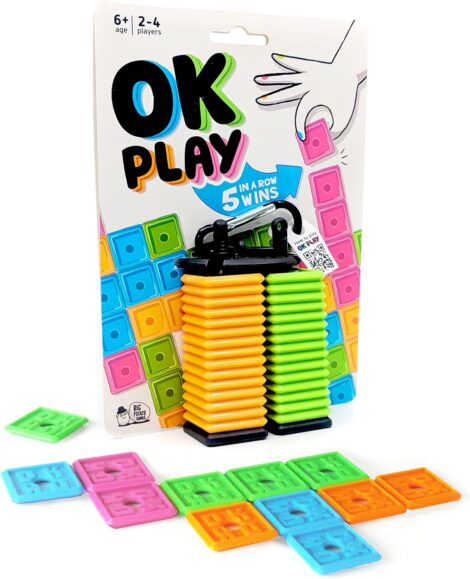 Compact and entertaining board game, Big Potato OK Play, for 2-4 players, ideal for kids and adults on-the-go.