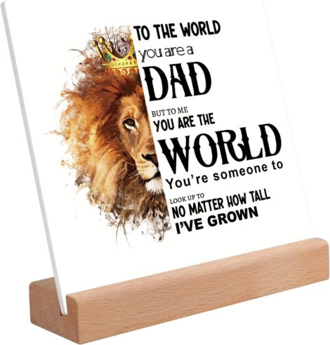 Funnli Dad Gifts: 15 * 15 cm Acrylic Plaque – Father’s Day & Birthday Gifts