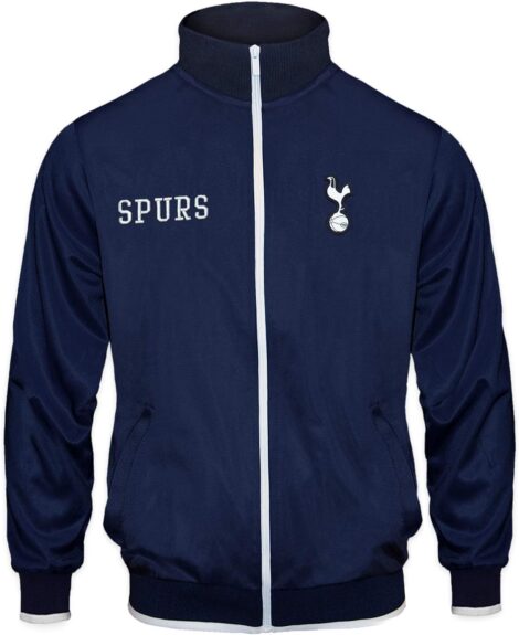 Tottenham Hotspur Men’s Retro Football Track Top – Official Gift