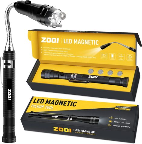 Men’s gift set with telescopic magnetic pickup tool and LED – ZOOI Gadgets