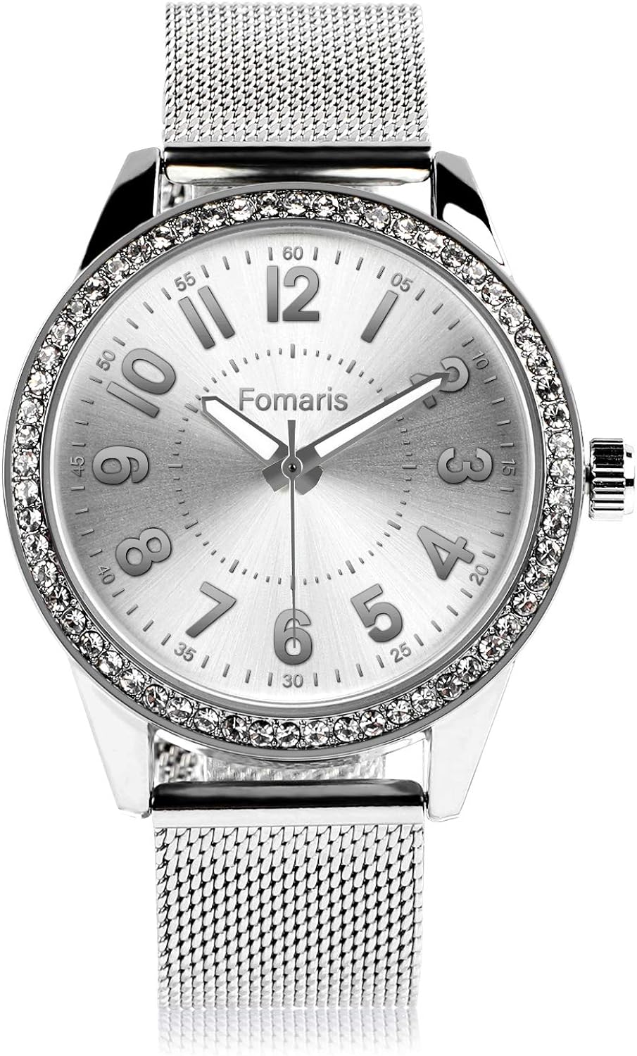 Women's Watches Ladies Quartz Wrist Watch with Luxury Pave Floating Crystal Diamonds for Women Girls