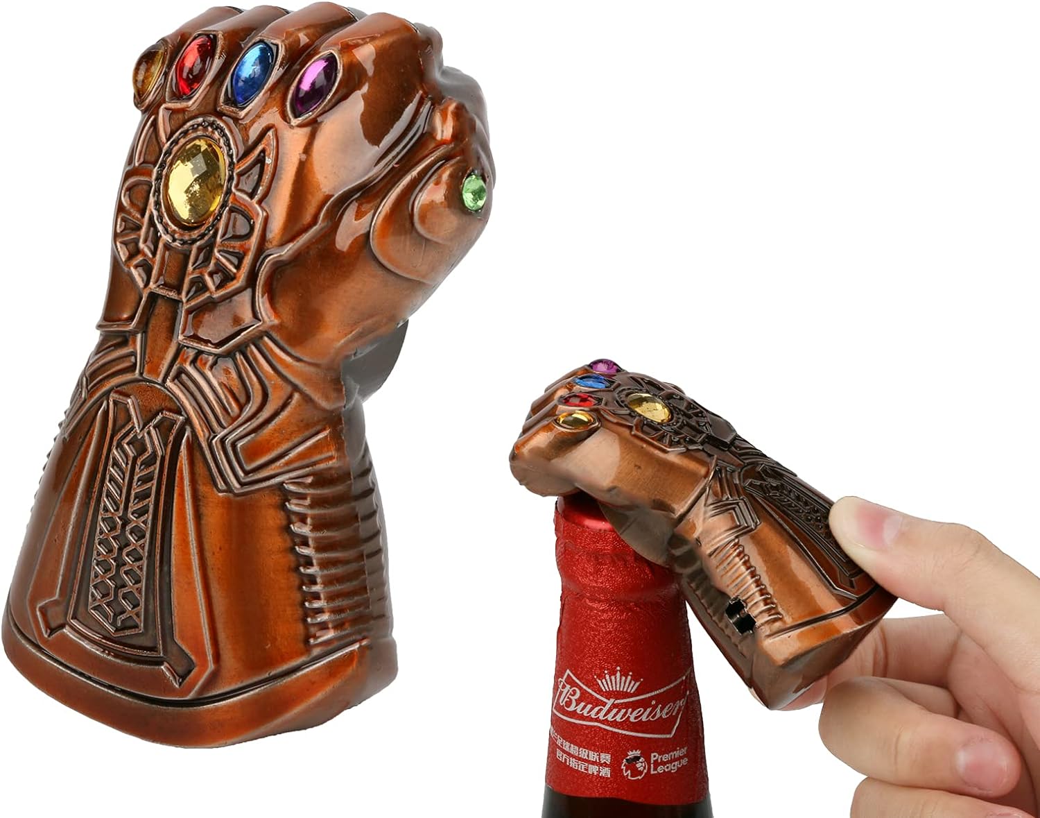 EDATOFLY Thanos Glove Bottle Opener, Beer Bottle Opener Beer Bottle Cap Remover Tool Marvel The Avengers 4：Endgame Bottle Cap Opener Gift for Men, Father, Beer Lovers