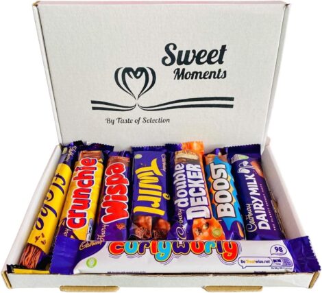 Cadbury Chocolate Gift Box – Deluxe Selection for Special Occasions, 8 Full Bars