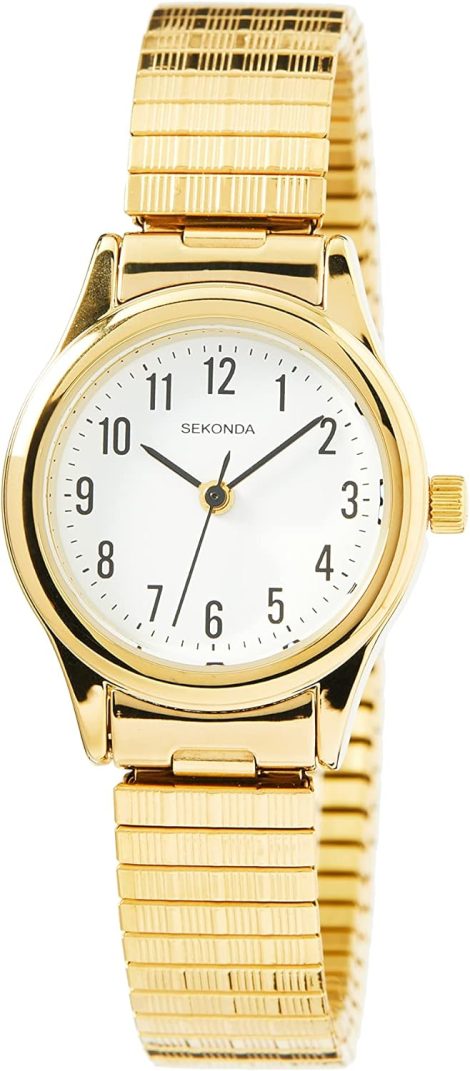 Sekonda Women’s Easy Reader Watch – 25mm White Dial, Stainless Steel Bracelet, 30m Water Resistant