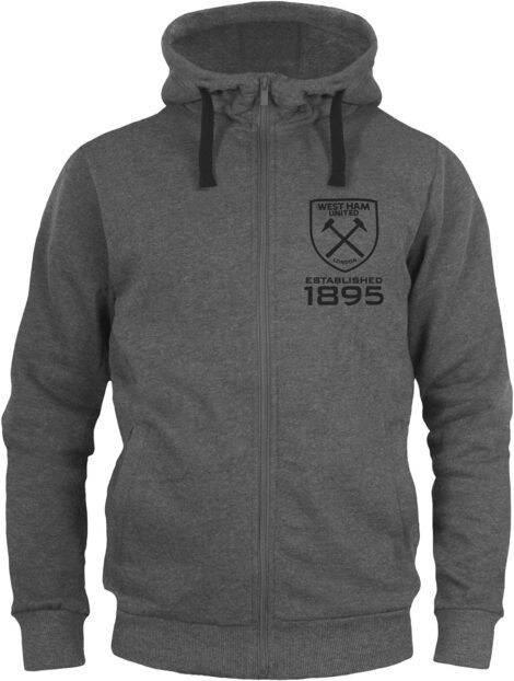 Official Football Gift West Ham United Men’s Zip Fleece Hoody