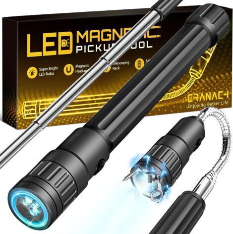 Gifts for older men – Christmas, secret Santa ideas. Telescopic magnetic tool for dads, grandads, and presents.