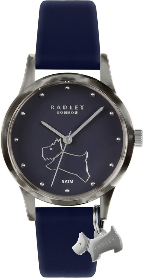 RADLEY Blue Silicone Watch: Ladies Watch with Strap, RY2845