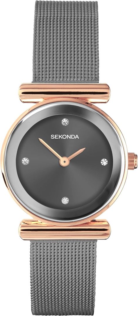 Sekonda Ava Women’s 26mm Quartz Watch with Analogue Display and Stainless Steel Strap