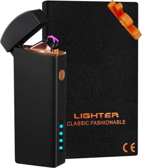 Coquimbo USB Rechargeable Lighter: Windproof Flameless Plasma with Battery Display for Him, Her