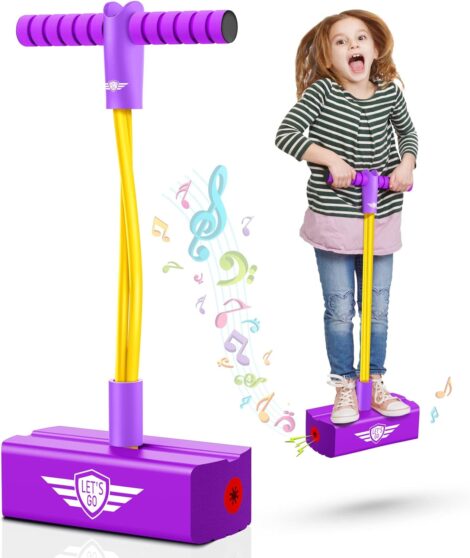 Toyzey Foam Pogo Stick: Safe and Fun Gift for Kids – Indoor/Outdoor/Garden Play