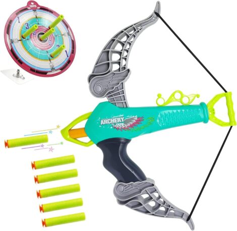 Bow and Arrow Set: Outdoor Toys for 4-8 Year Old Boys and Girls