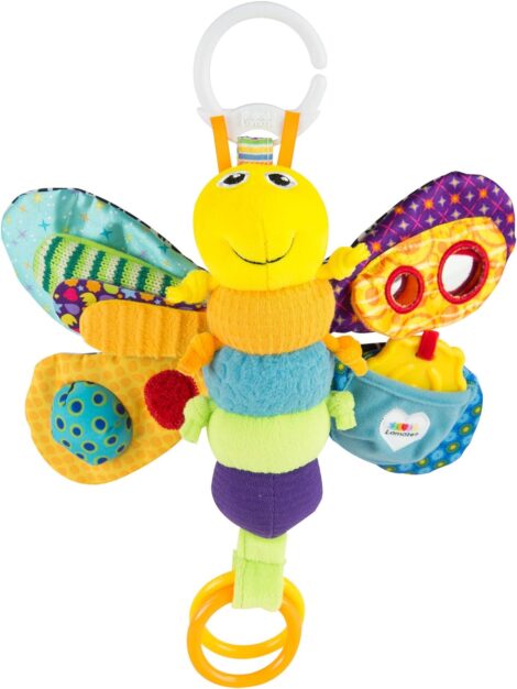 LAMAZE Freddie Firefly – Clip-on Sensory Toy for Newborn Babies (0-6 months).