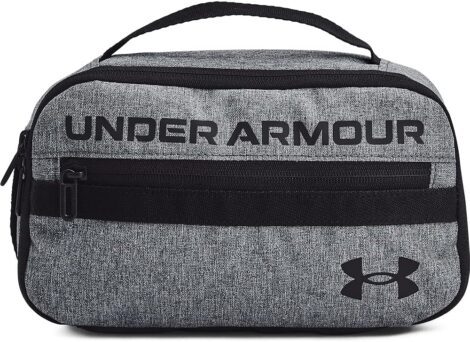 Shortened name: Under Armour Travel Kit, Gray/Black, One Size.