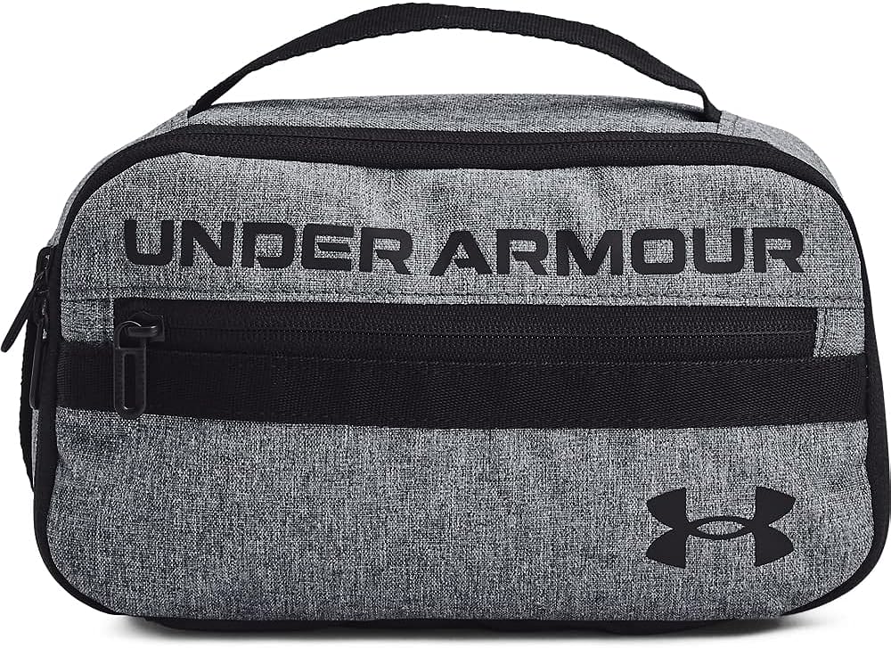 Under Armour Contain Travel Kit, Pitch Gray Medium Heather/Black/Black (012), One Size