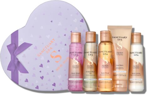 Sanctuary Spa Mother-to-Be Heart Box: Ideal Vegan Gift Set for Women, Baby Showers