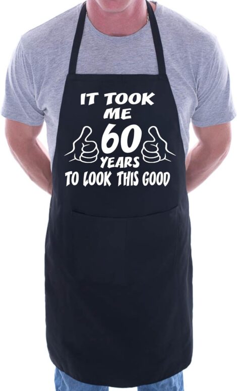 Print4U 60 Years Young BBQ Apron