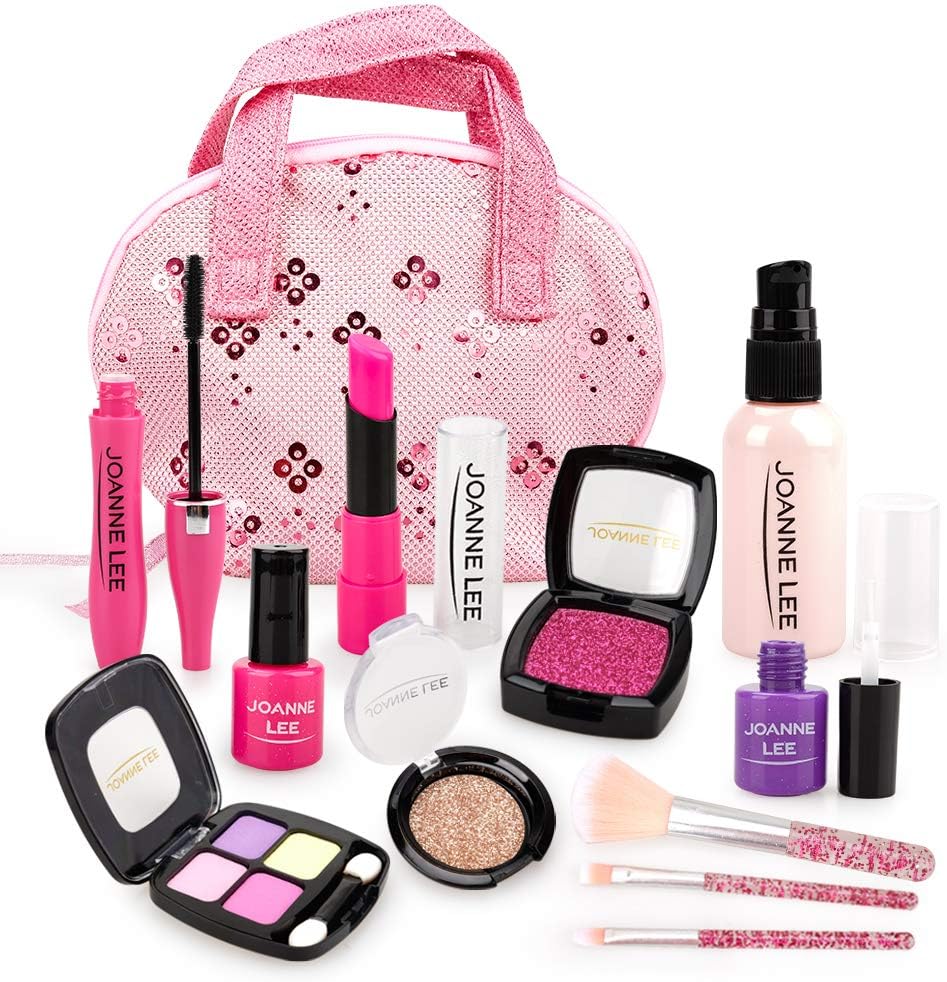 Girls Toys Age 2 3 4,Girls Makeup Set for 2-6 Year Old Girls Kids Cosmetic Kit for 1-5 Year Old Toddlers Girls Birthday Gift Age 2 3 4 5 Role Play Game Beauty Set Birthday Present for Children