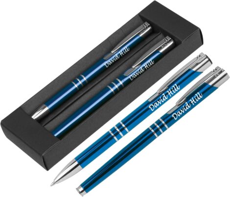 Paul Clover Engraved Pen Set – Customizable Gift for Anniversaries, Christmas, Men, Women – Add Personal Text