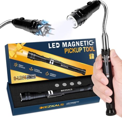 KEZKALS Men’s LED Magnetic Tool – Stocking Fillers, Secret Santa, Cool Gadgets – Perfect for Dad!