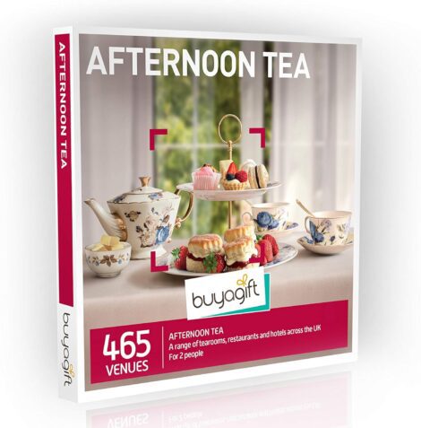 Buyagift Afternoon Tea Gift Box – Over 465 UK traditional tea experiences.