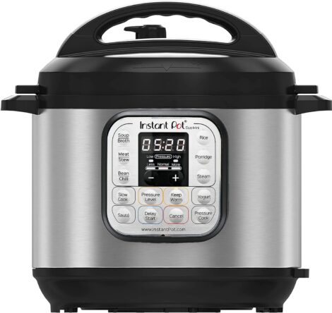 Compact 7-in-1 Smart Cooker – Instant Pot Duo 3L: Pressure, Slow Cooker, Rice Cooker, Sauté Pan, Yogurt Maker, Steamer, Food Warmer.