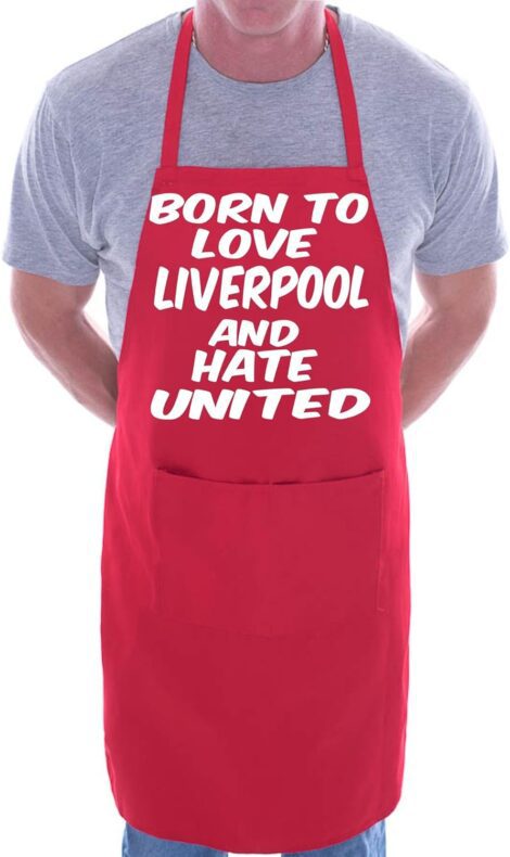 Print4U Liverpool vs Man Utd BBQ Novelty Apron