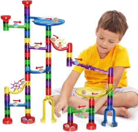 Marble Run Toy – STEM Building Blocks for Boys and Girls aged 4-8+.