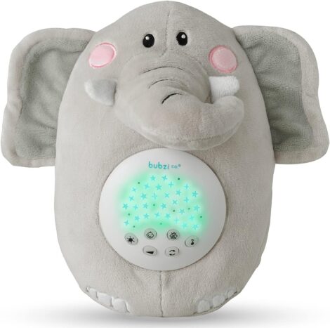 Portable white noise sound machine elephant toy for babies, a versatile baby shower gift.