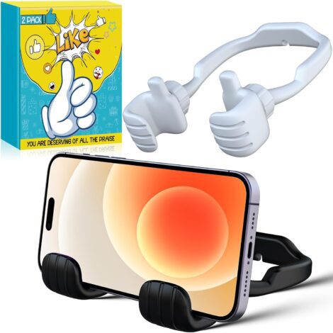 Humorous Gifts: Thumbs Up Phone Stand – Adjustable Holder for iPhone and Samsung with Funny Designs