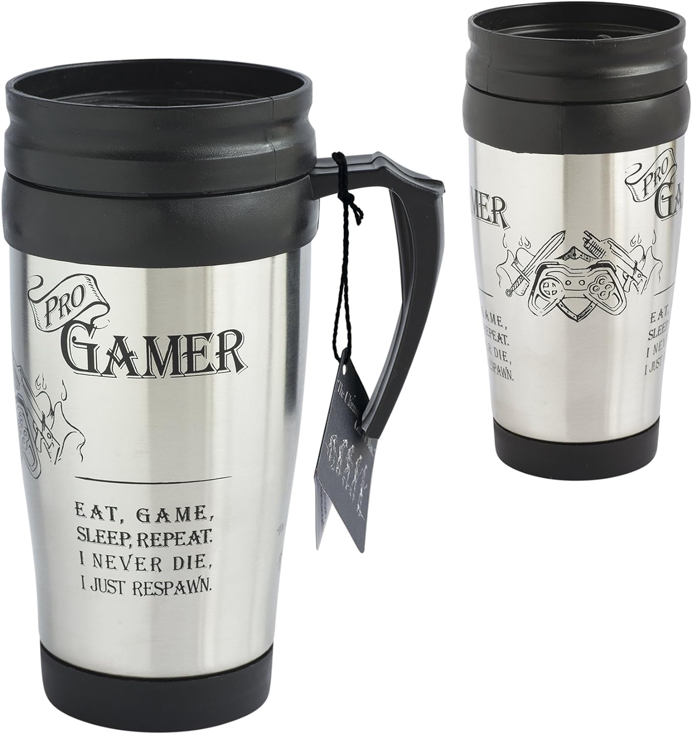 Arora Ultimate Gift for Man Gamer Travel Mug 8860, Ceramic, Black