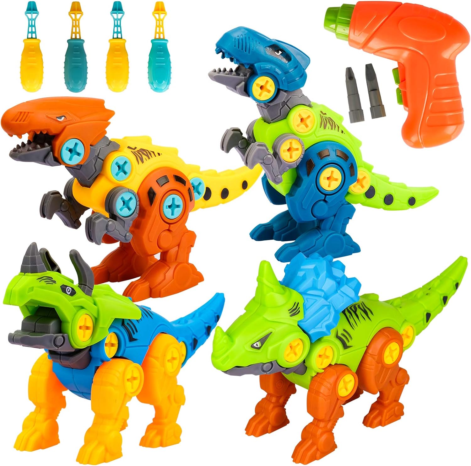 Dinosaur Toys for Kids Gift for 3 4 5 6 7 Year Old Boys,Building Construction Toys Educational STEM Dinosaur Toy for 3-8 Year Old Boy Girls Birthday Gifts for 5-9 Toddler Learning Building Blocks Toy