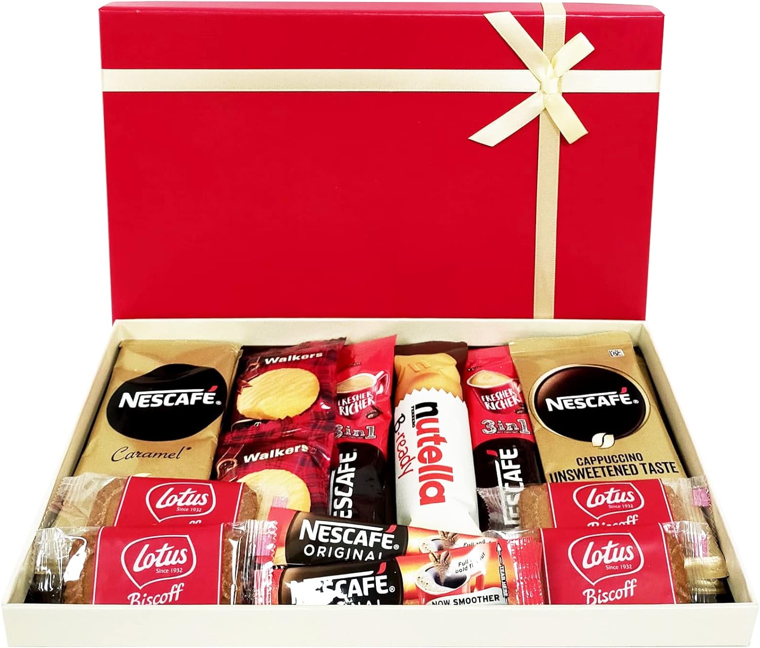 Coffee Gift Hamper Set - Perfect Selection of Instant Coffee Biscoff Biscuits & More | Ideal Coffee Box Gift for Men & Women