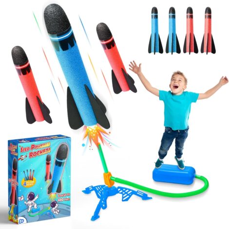 HappyGoLucky Foam Rocket Toy Set – Exciting Outdoor Gift for Boys and Girls