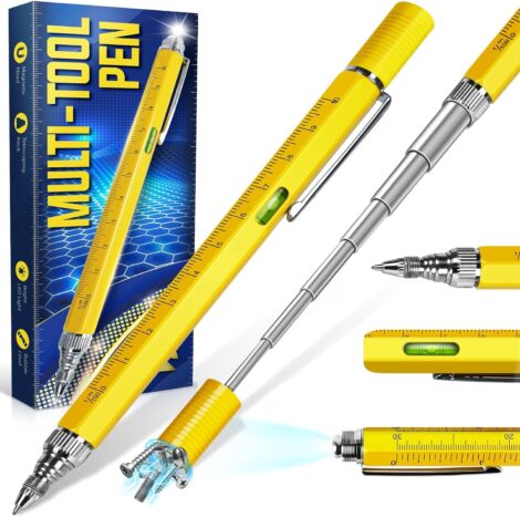 Men’s Multitool Pen – Magnetic Gift for Grandad, Dad – Practical Gadgets for Birthdays, Christmas, Stockings