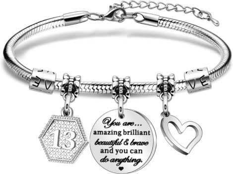 HEYEJET Charm Bracelet – Perfect Birthday Gifts for Women and Girls (10th-19th, 21st)