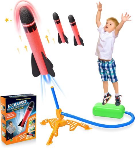 Stomp Rocket Toy Set for 3-12 Year Old Boys and Girls – Perfect Outdoor Toy