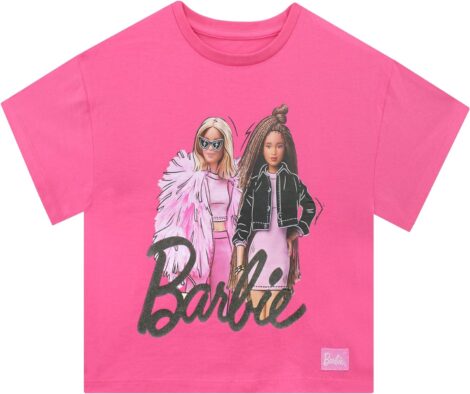 Barbie Girls Pink Summer Box Tshirt | Ages 4 to 12 | Official Merch.