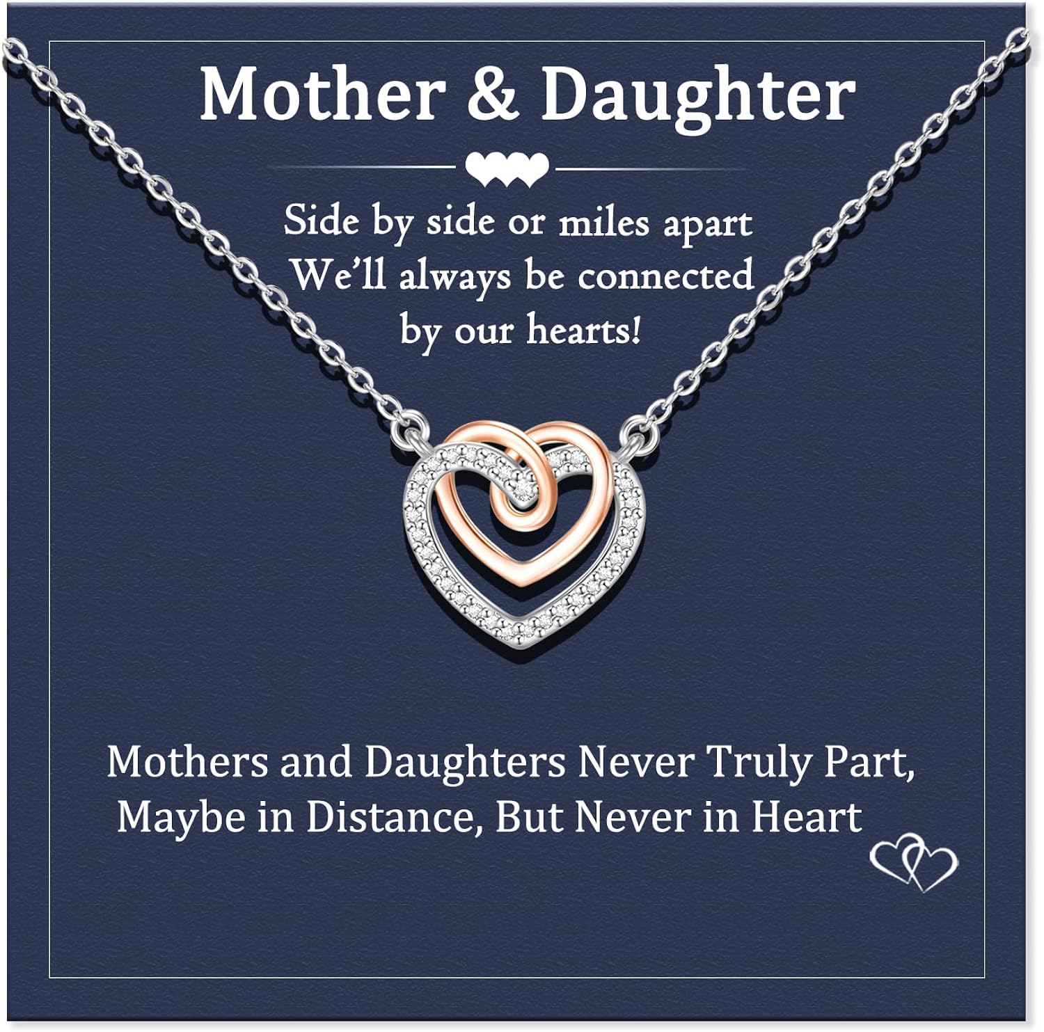 Aunis Mum and Daughter Necklace Mother Daughter Jewellery Mum Gifts from Daughter Birthday for Daughter from Mom