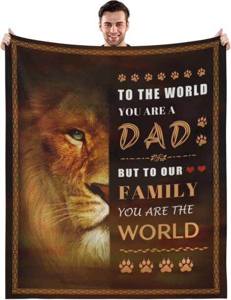 Blanket Presents for Dad: Dad Gifts, Birthday, Fathers Day, Christmas, Anniversary, 50 * 60inch