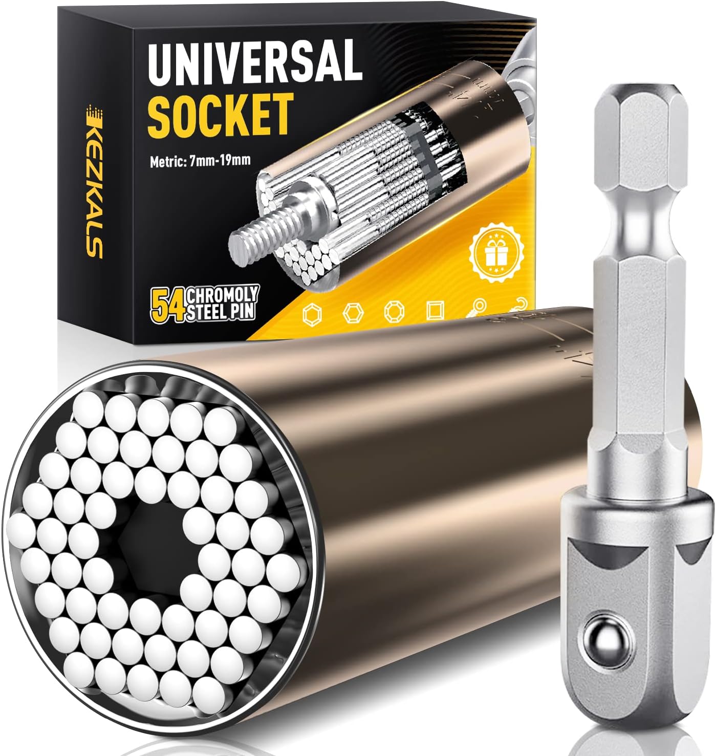 KEZKALS Gifts for Men, Universal Socket Multi Tool, Secret Santa Gifts for Men, Stocking Fillers for Men, Mens Gifts, Gadgets for Men Gifts, Gifts for Dad, Presents for Men, Christmas Gifts for Him