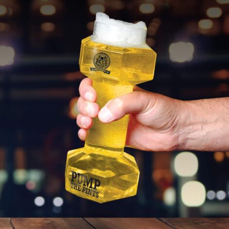 Oliphant Dumbbell Beer Glass – Perfect for Beer O’Clock workouts!